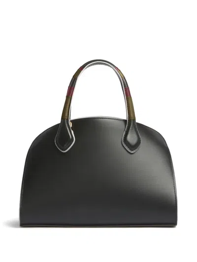 Marni Contrast-edge Mini Bag In Black