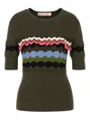 Marni Contrasting-stitches T-shirt In Multi