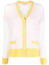 Marni Color Block Cardigan In Neutrals