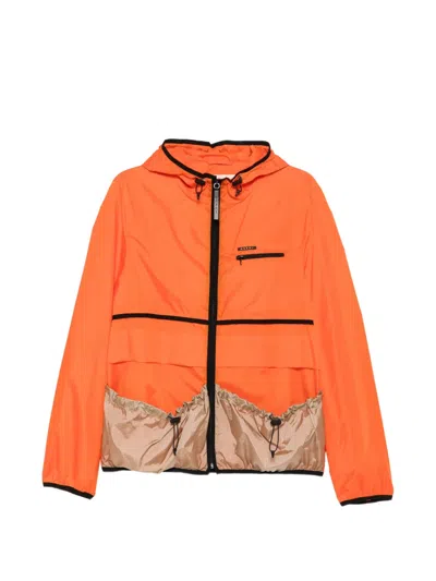 Marni Contrast-trim Track Jacket In Orange