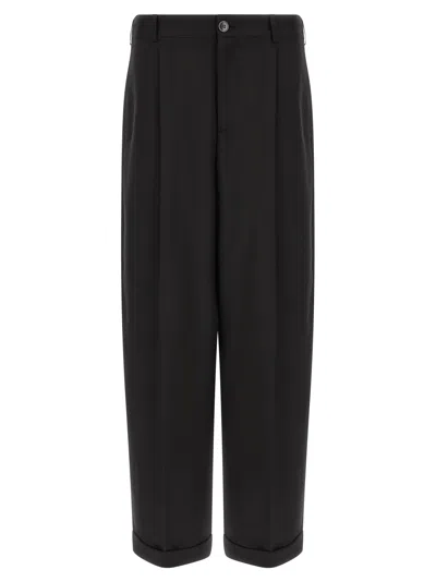 Marni Cool Wool Pants In Black