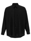 Marni Cool Wool Shirt With Contrast Stitching Shirt And Blouse Black