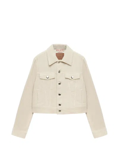 Marni Corduroy Button-up Jacket In Multi