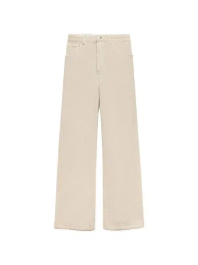 Marni Corduroy Flared Trousers In Pink