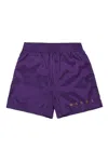 Marni Logo-print Swim Shorts In Violet