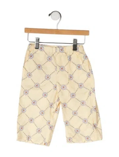 Pre-owned Marni Babies' Cotton All Over Print Pants In Yellow