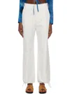 Marni Cotton And Linen Cargo Pants In White