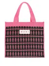 Marni Cotton-blend Tote Bag In Pink