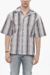 Marni Cotton Bowling Shirt With Checked Pattern In Multi