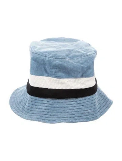 Pre-owned Marni Cotton Bucket Hat In Blue