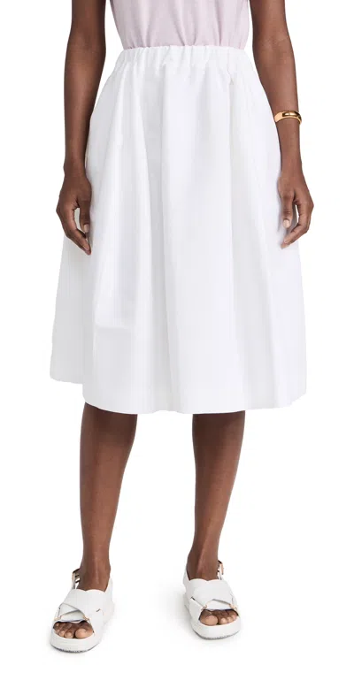 Marni Cotton Cady Skirt Lily White