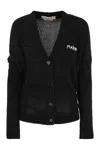 Marni Logo-embroidered Cotton Cardigan