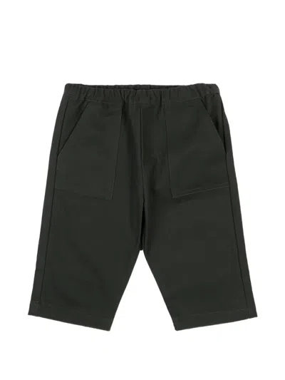 Marni Babies' Cotton Chino Trousers In Black