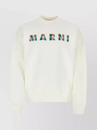 MARNI COTTON CREW NECK SWEATSHIRT