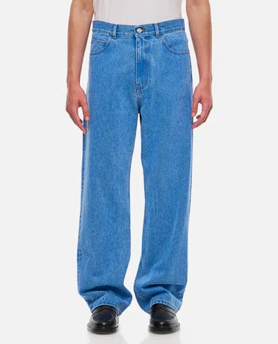 MARNI COTTON DENIM TROUSERS