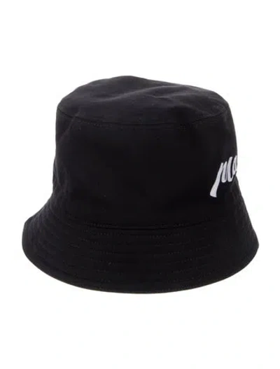 Pre-owned Marni Cotton Embroidered Bucket Hat In Black/white