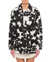 Marni Floral Pattern Black Silk Shirt In Black