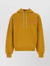 Marni Cotton Hooded Sweatshirt Front Pocket In Orange