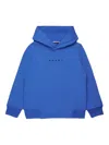 Marni Cotton Hoodie In Blue