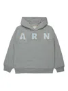 Marni Cotton Hoodie In Gray