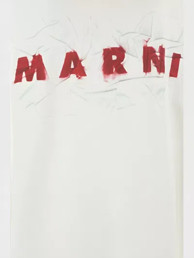 MARNI COTTON HOODIE KANGAROO POCKET