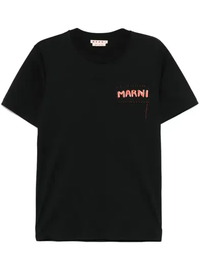 Marni T-shirt In Black