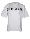 Marni Crew Neck Graphic Print Short Sleeves T-shirt In White