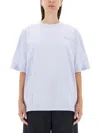 Marni Cotton Knit T-shirt With Logo Detail
