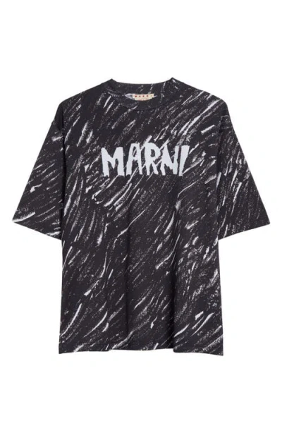 MARNI MARNI COTTON LOGO GRAPHIC T-SHIRT