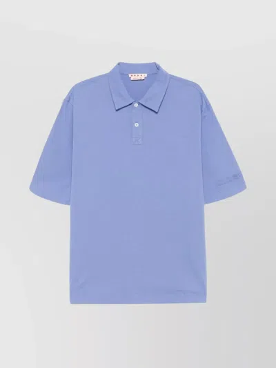 MARNI COTTON LOGO POLO SHIRT