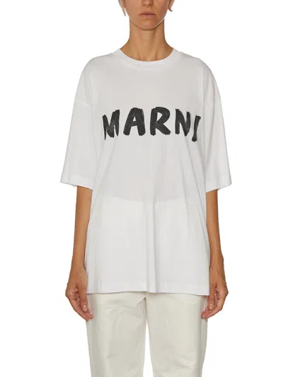 MARNI MARNI COTTON LOGO T-SHIRT