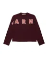 Marni Cotton Long Sleeve T-shirt In Brown