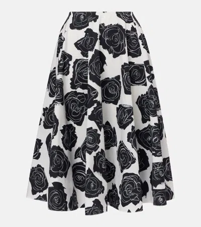 Marni Woman Midi Skirt White Size 6 Cotton