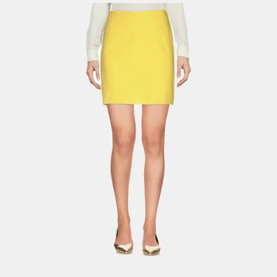 Pre-owned Marni Cotton Mini Skirt 40 In Yellow