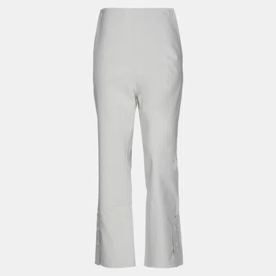 Pre-owned Marni Cotton Trousers 46 In Grey