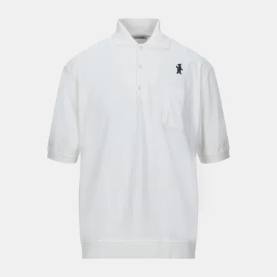 Pre-owned Marni Cotton Polo Shirt 44 In White