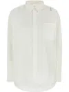 Marni Camicia In Lino Bianco Donna In 中性色