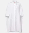 Marni Cotton Shirt Dress In White