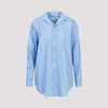 Marni Woman Shirt Azure Size 8 Cotton In Iris Blue