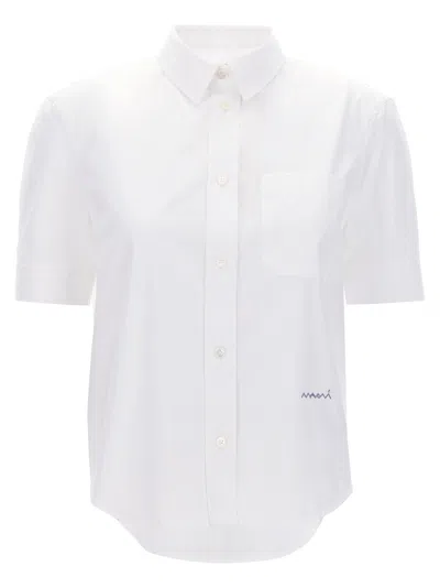 Marni Cotton Shirt Shirt And Blouse In White