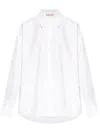 Marni Under-sleeve Button Down Over Shirt In White