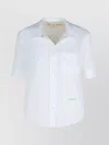 Marni Cotton Shirt With Chest Pocket And Short Sleeves
