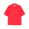 Marni Logo-embroidered Cut-out Shirt