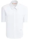 Marni Short-sleeved Tailored Cotton Shirt In White