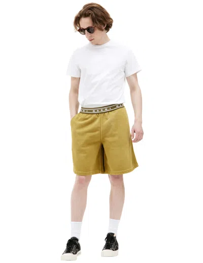 Marni Cotton Shorts In Yellow
