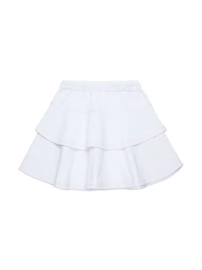 Marni Kids' Cotton Skirt In White