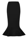 Marni Flounce Hem Midi Skirt With High Waist In Black