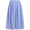 Marni Striped Poplin Wide Midi Skirt
