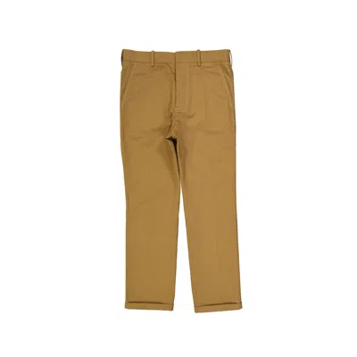 Marni Cotton Slim Pants In Brown