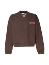 Marni Logo-patch Sweatshirt In Coffee
